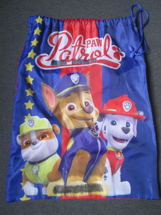 worek na kapcie, strój na wf, Psi Patrol