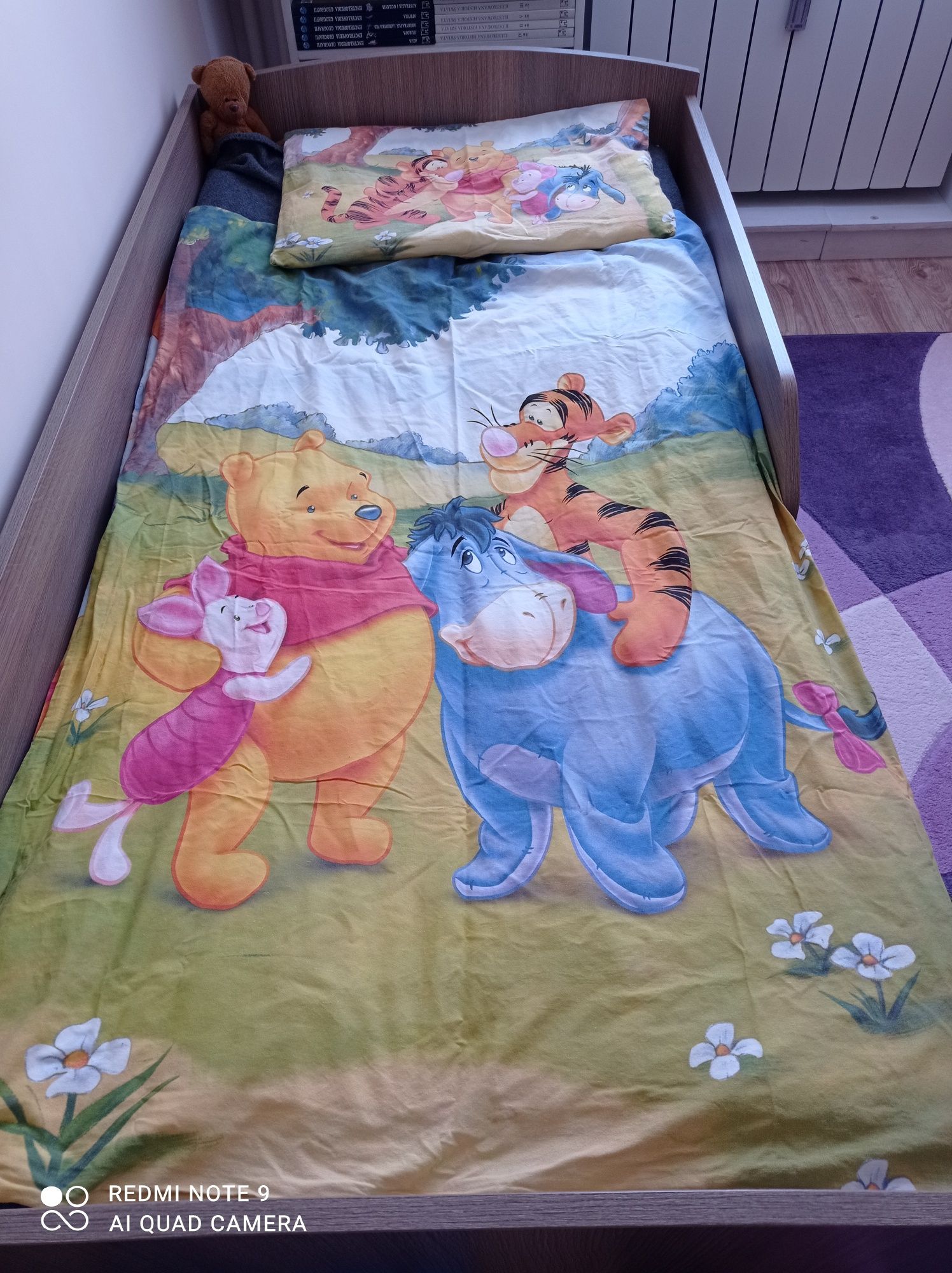 Kołdra dziecięca + poszwa kubuś puchatek
