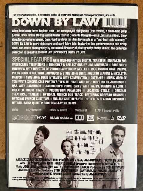 Vencidos Pela Lei aka Down By Law de Jim Jarmusch