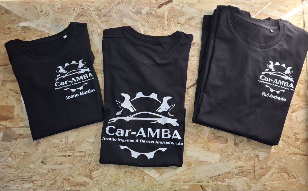 T-shirts personalizadas para empresas ou particulares com a sua marca