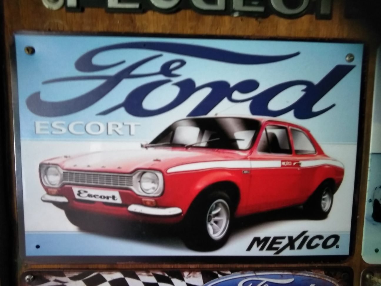 Placas metálicas vintage