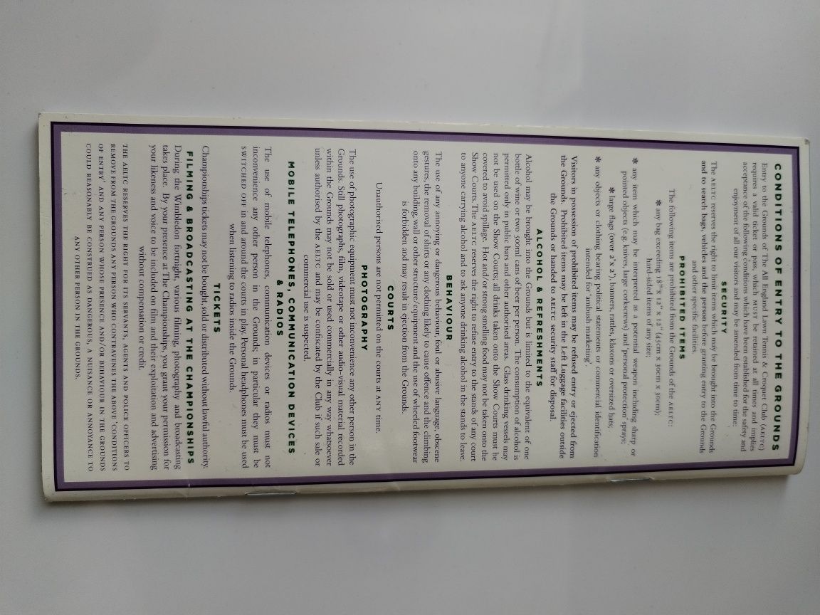 Program z Wimbledonu 2010
