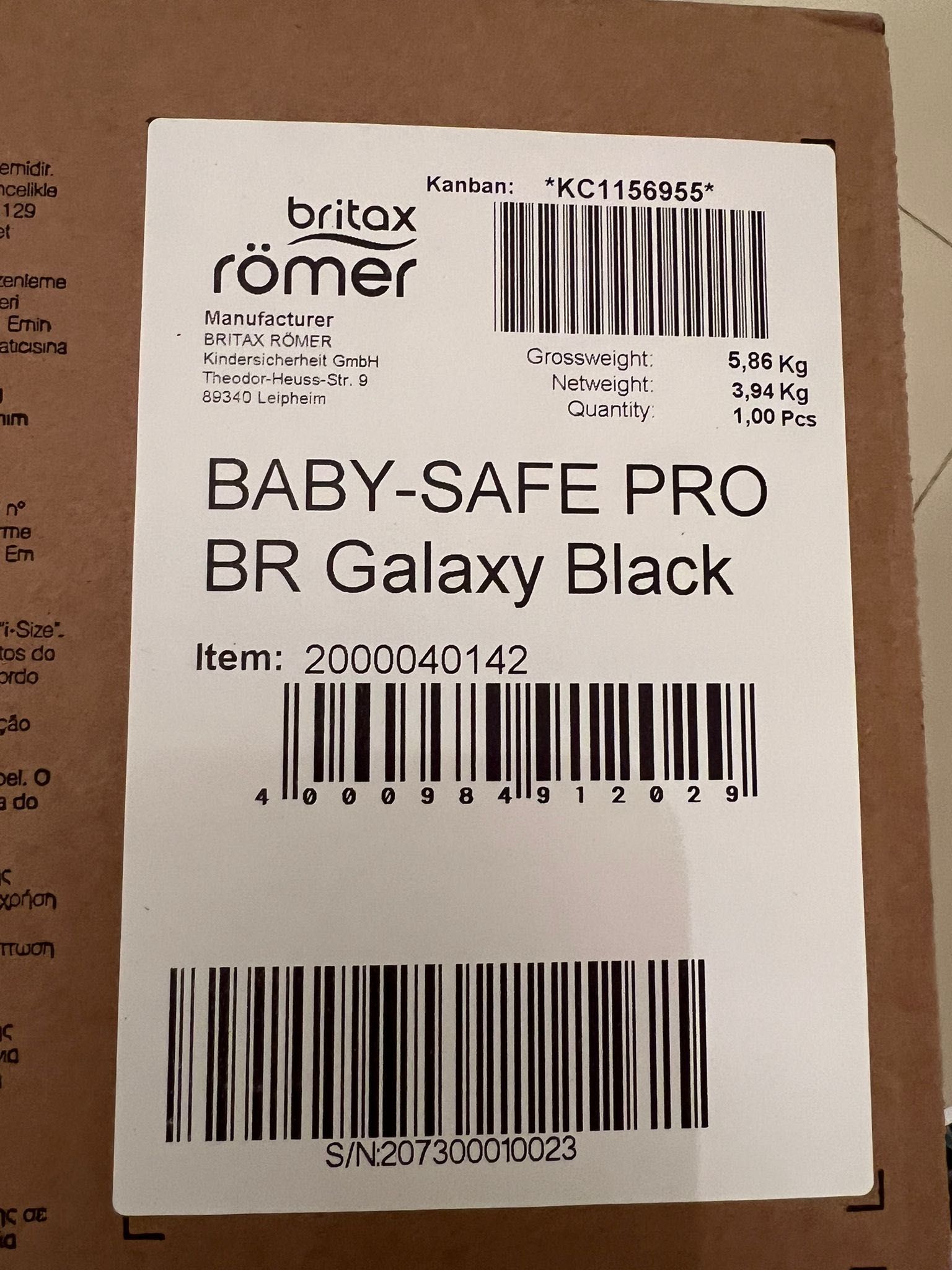 Britax Romer BABY SAFE PRO Galaxy Black fotelik nosidełko NOWE
