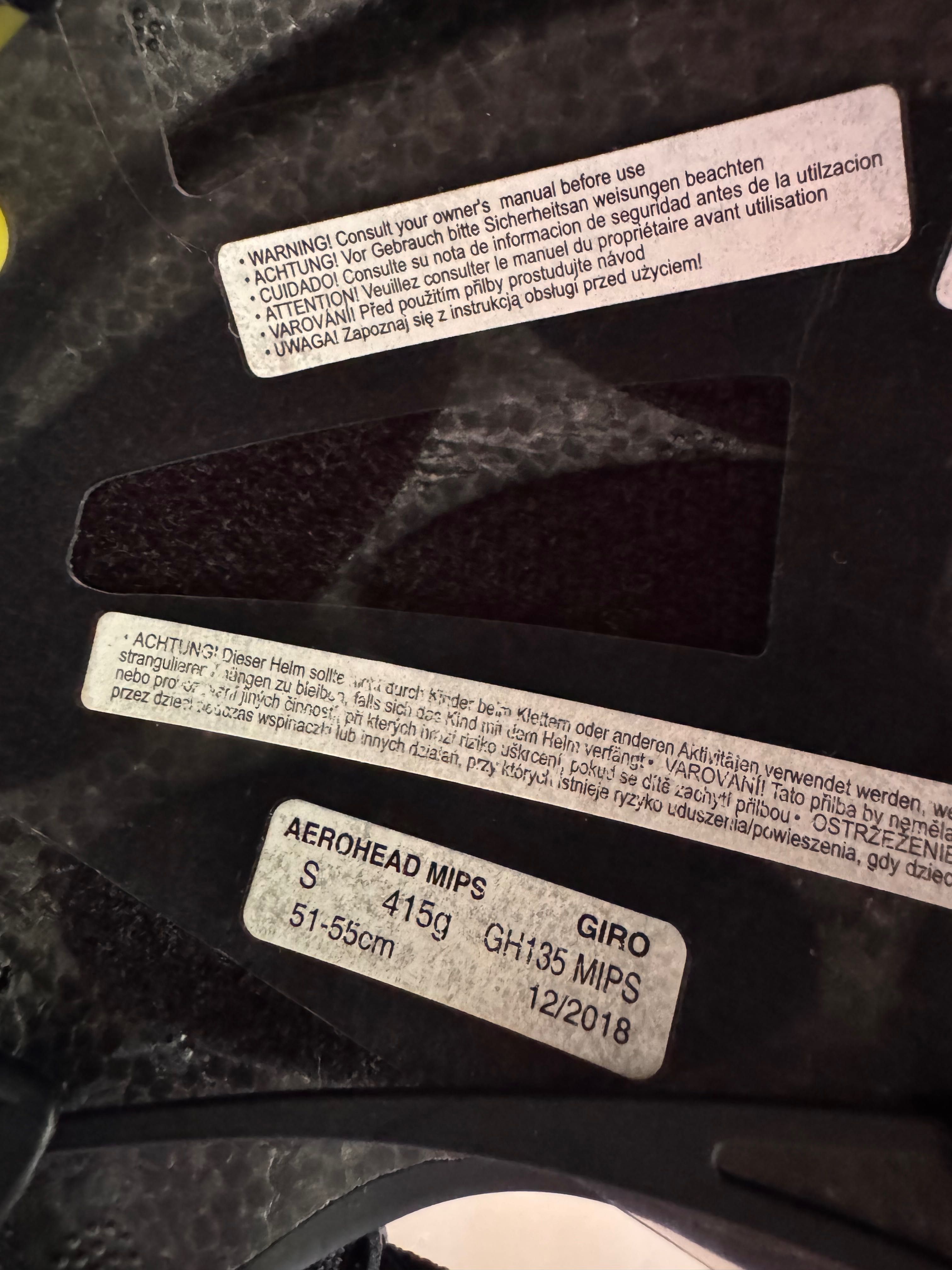 Kask czasowy giro aerohead mips s jak nowy