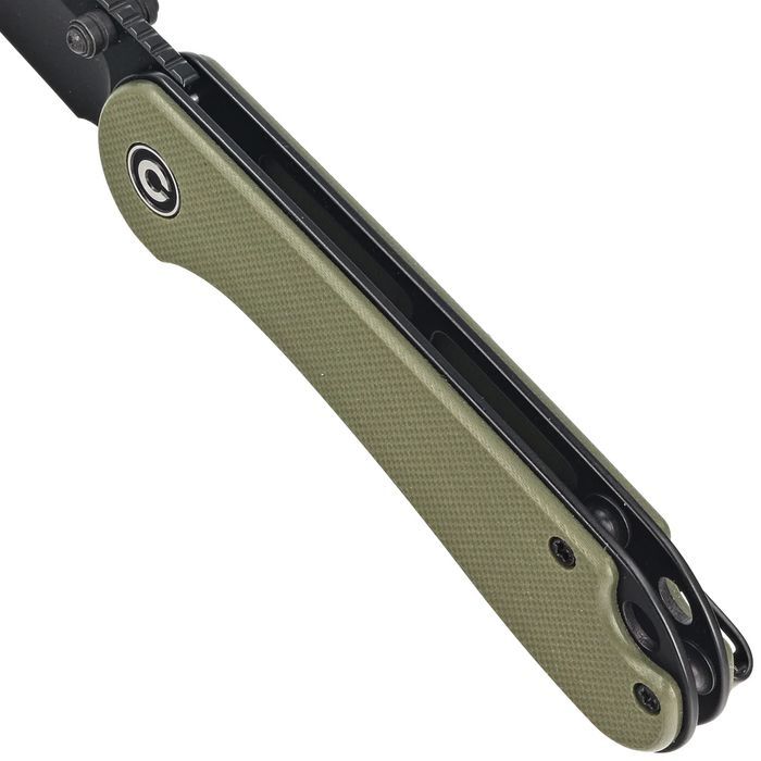 Nóż składany Civivi Elementum Wharncliffe OD Green G10, Black Nitro-V