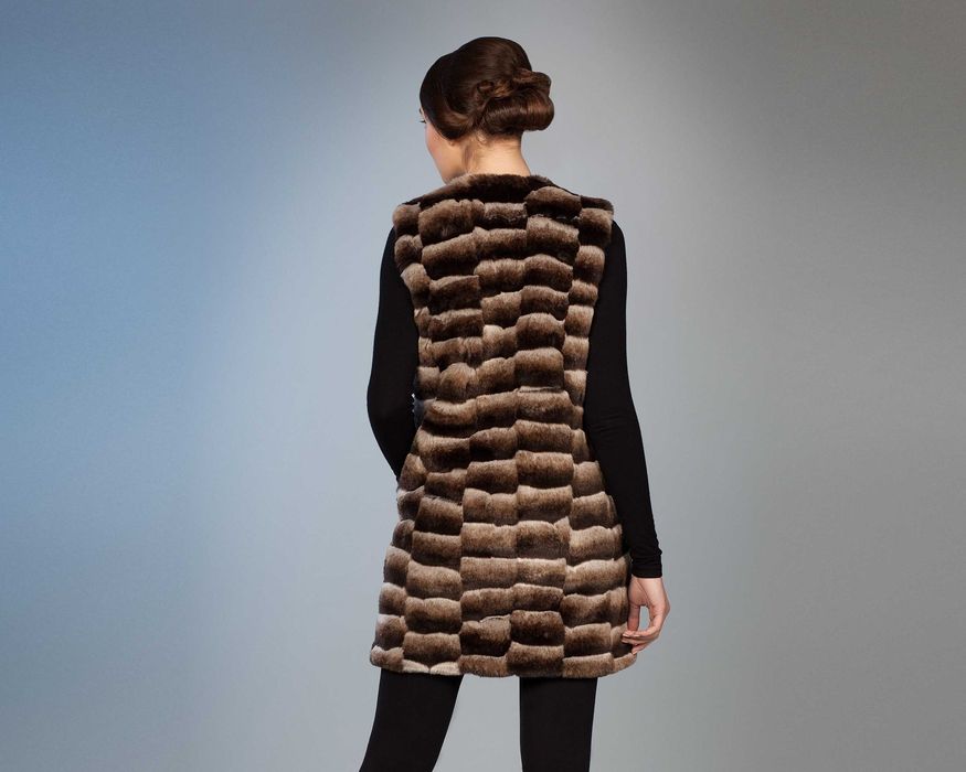 Жіночий жилет ARTFUR з еко-хутра. Штучне хутро - Шиншила