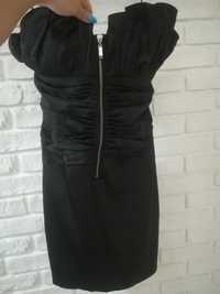 Czarna sukienka S z zamkiem