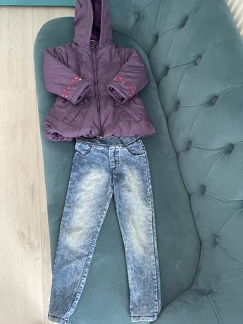 Куртка демисезонная для девочки+ джинси 98 р