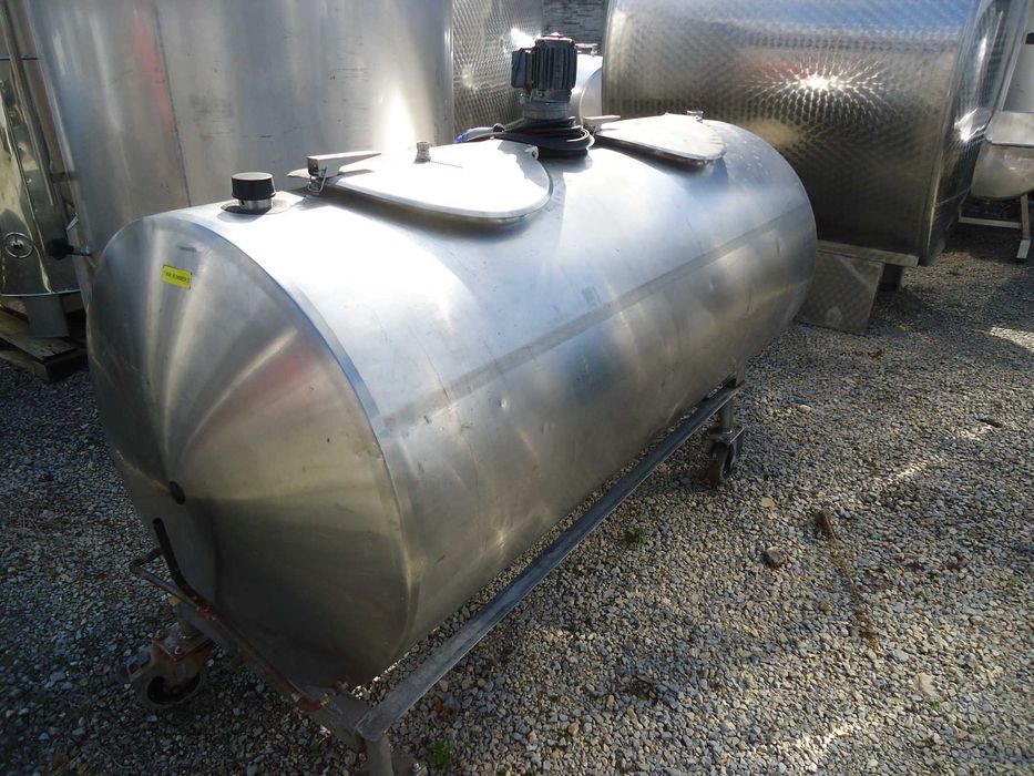 Zbiornik nierdzewny KO 1000L ocieplony z mieszadłem schładzalnik ko