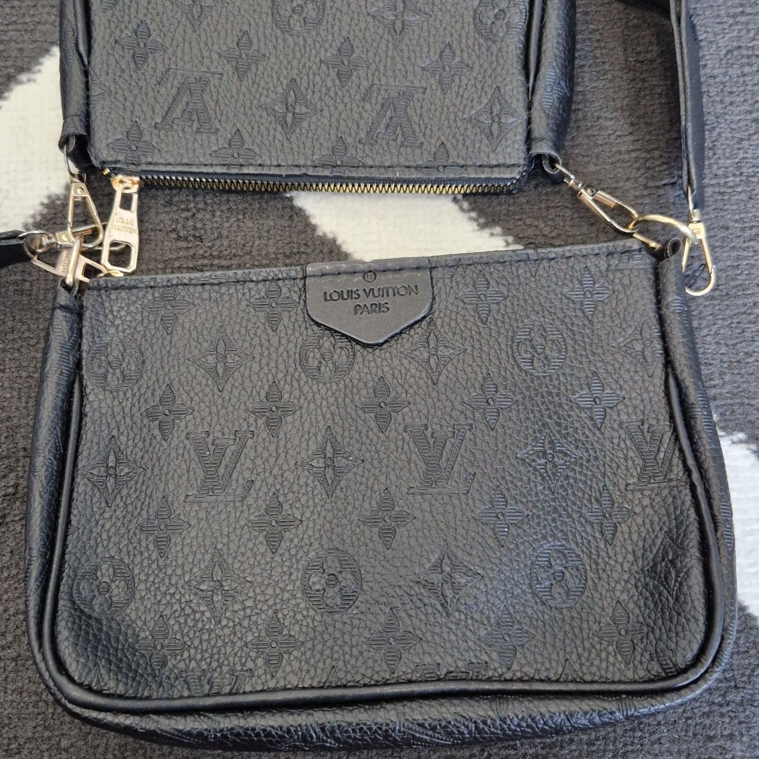 Louis Vuitton czarna torebka 3w1