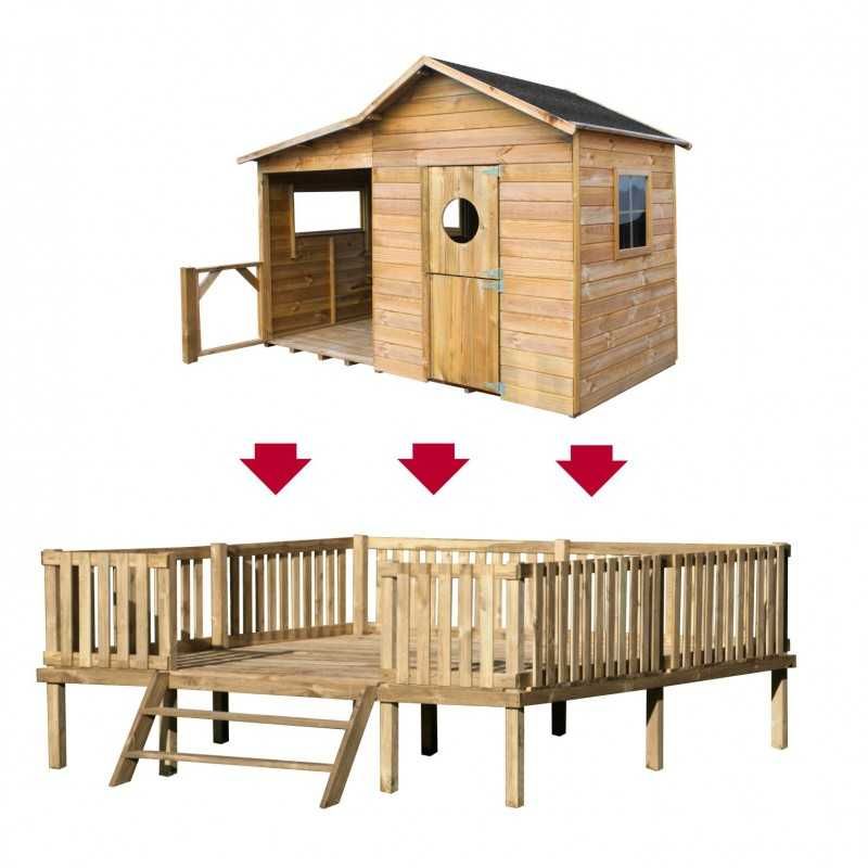 Domek drewniany ogrodowy dla dzieci Ela Wysyłka
