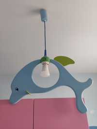 Lampa sufitowa niebieski delfin