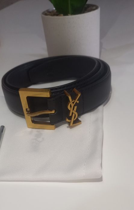 Cinto ysl novo 95cm em couro