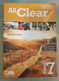 All Clear 7 Student's Book D. Morris, P. Reilly, P. Howarth - jak NOWA