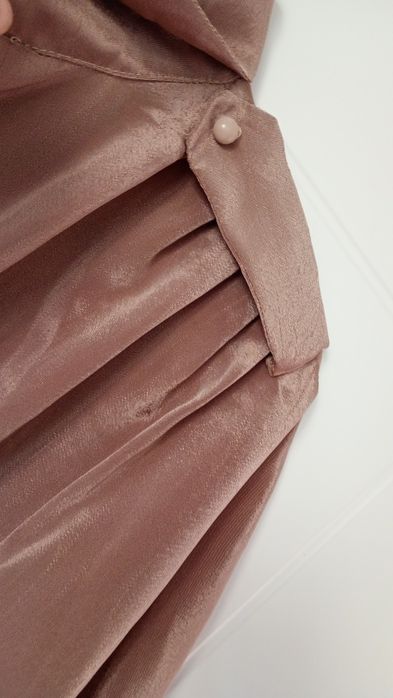 Elegancka koszula vintage S M z bufkami i pagonami, lata 80., jak nowa