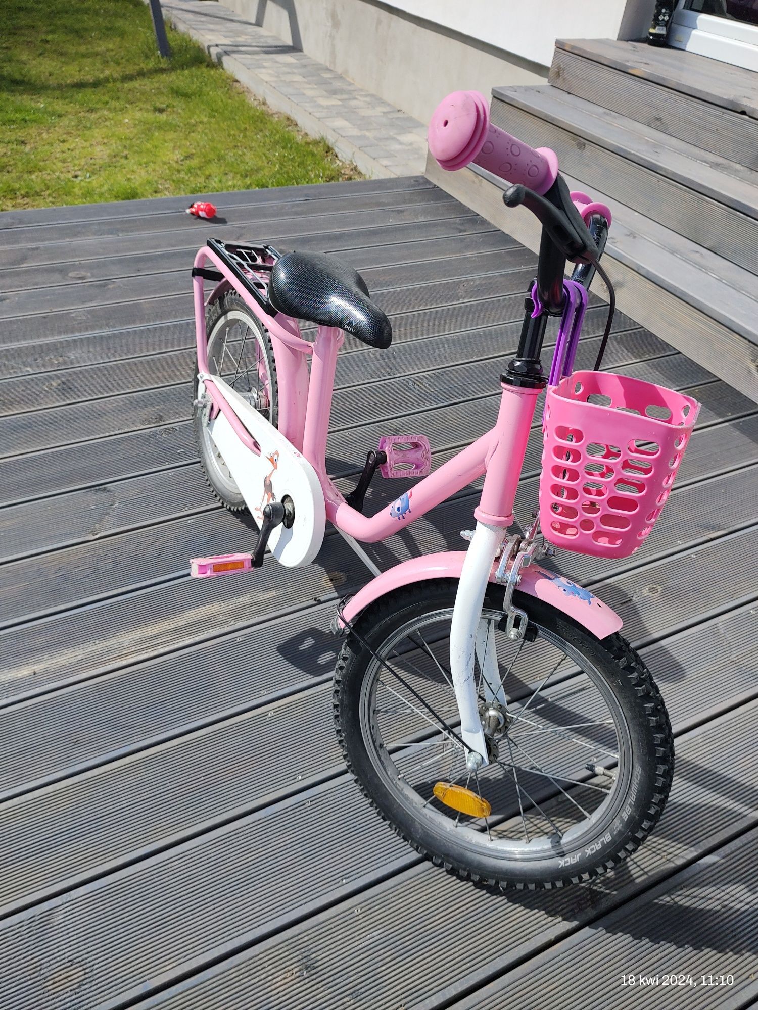 Rower Puky 16`  różowy ,sprawny