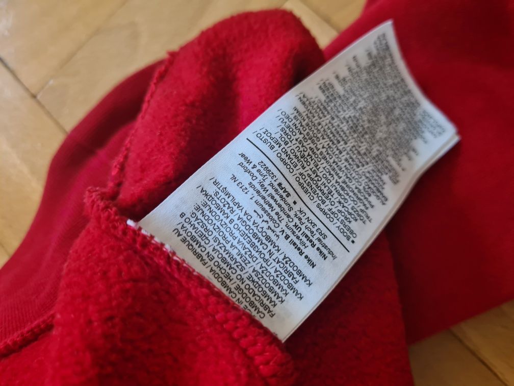 Bluza męska Jordan  S czerwona z kapturem