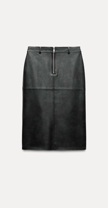 Спідниця з еко шкіри Zara