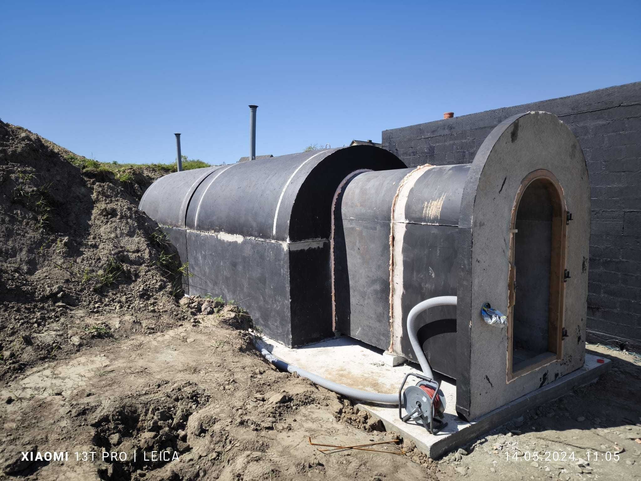 NAJDŁUŻSZA 450cm piwnica betonowa ogrodowa ziemiankaB30W8 tunel schody