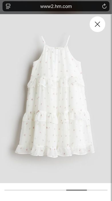 Шифоновий сарафан H&M, шифонова сукня для дівчинки H&M