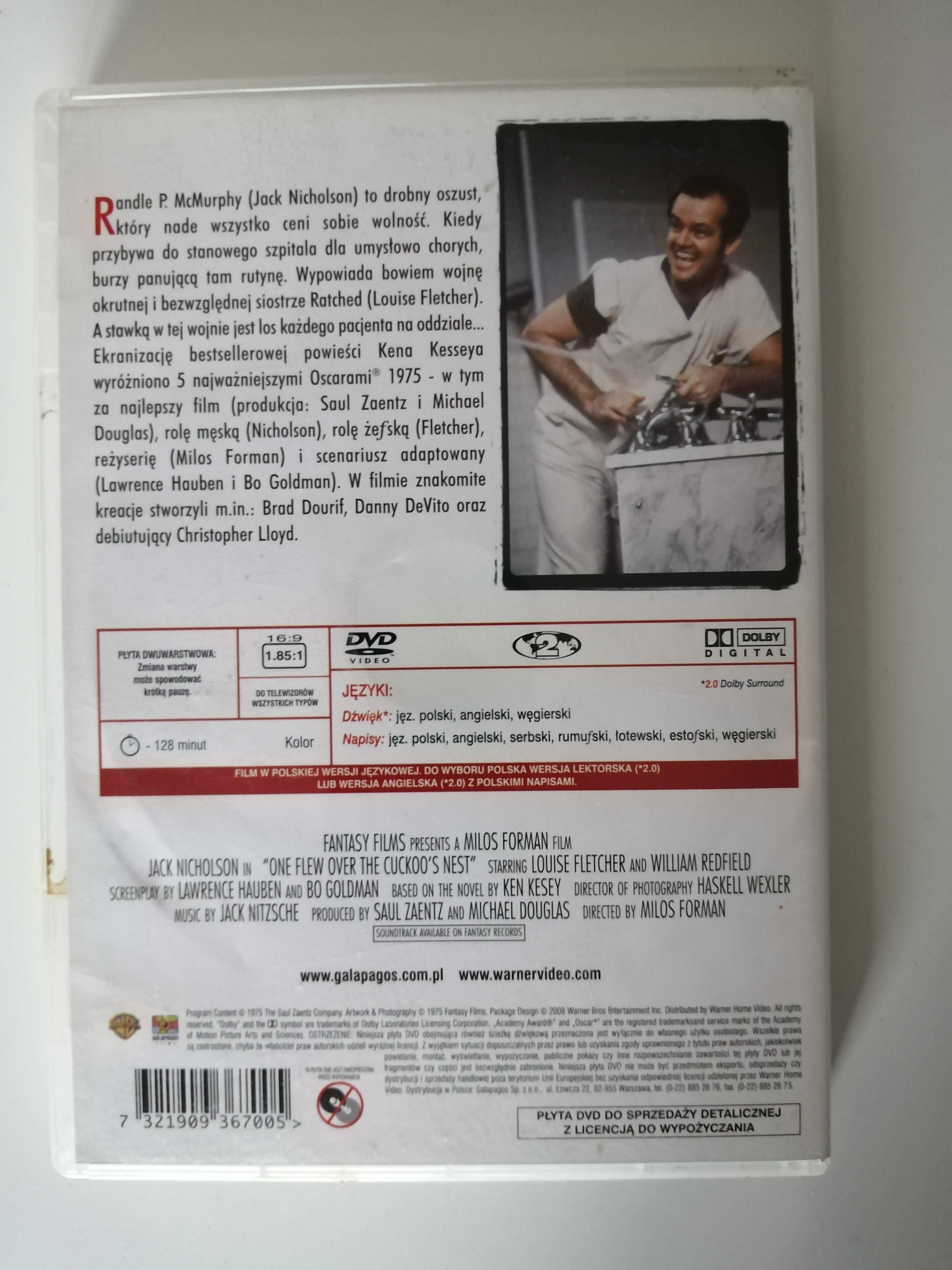 DVD Lot Nad Kukułczym Gniazdem