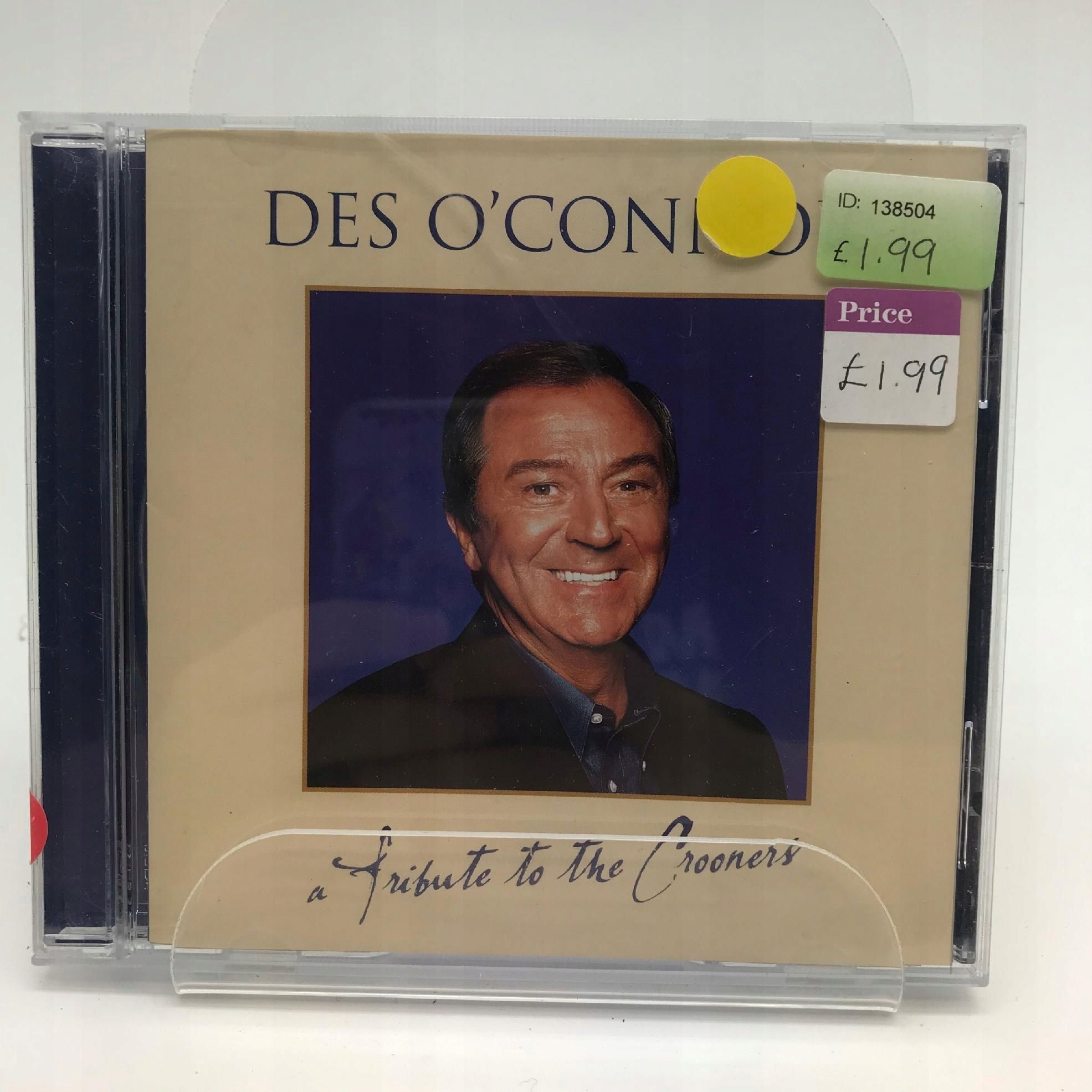 Cd - Des O'Connor - Tribute To The Crooners