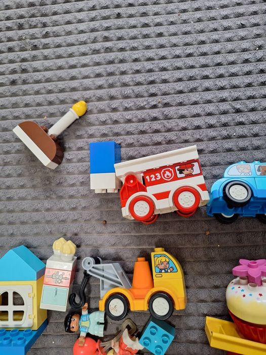 Duży zestaw lego duplo, lego duplo straż pożarna z sygnałem dźwiękowym