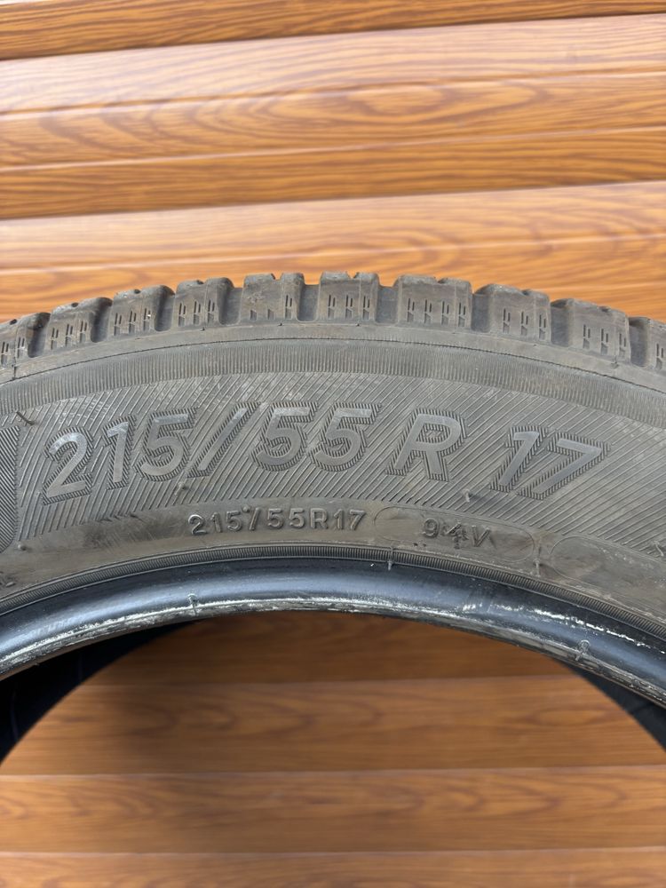 215/55/17 Michelin 2 opony całoroczne 6.37mm 2022r wysyłka!