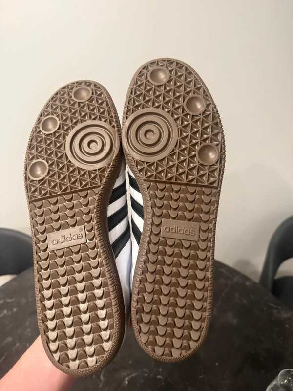New Buty | Samba og*/ adidas_White Czarne paski / uniseks/ r.40