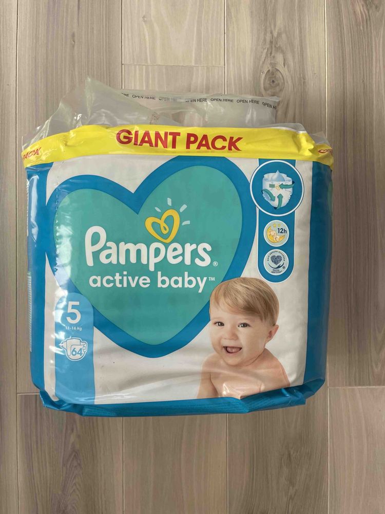 Pampers Active Baby/Памперсы/Подгузники 5 - 64шт.