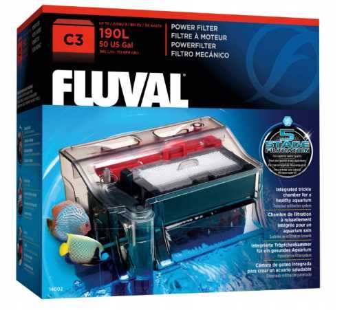 FLUVAL C3 Filtr Kaskadowy Przelewowy Do Akwarium 190l 580l/h