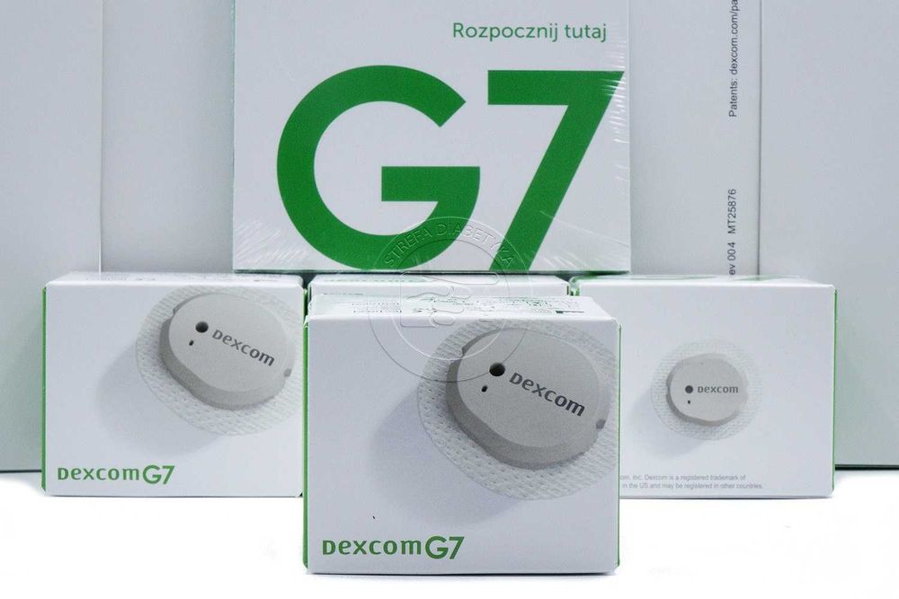 5 x Sensor CGM – DEXCOM G7 z PLASTREM + Aplikator + Gazik + GRATIS