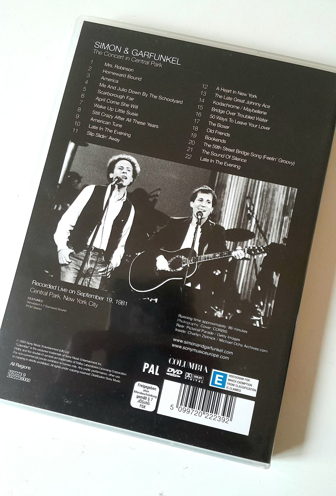 DVD Simon & Garfunkel ao vivo