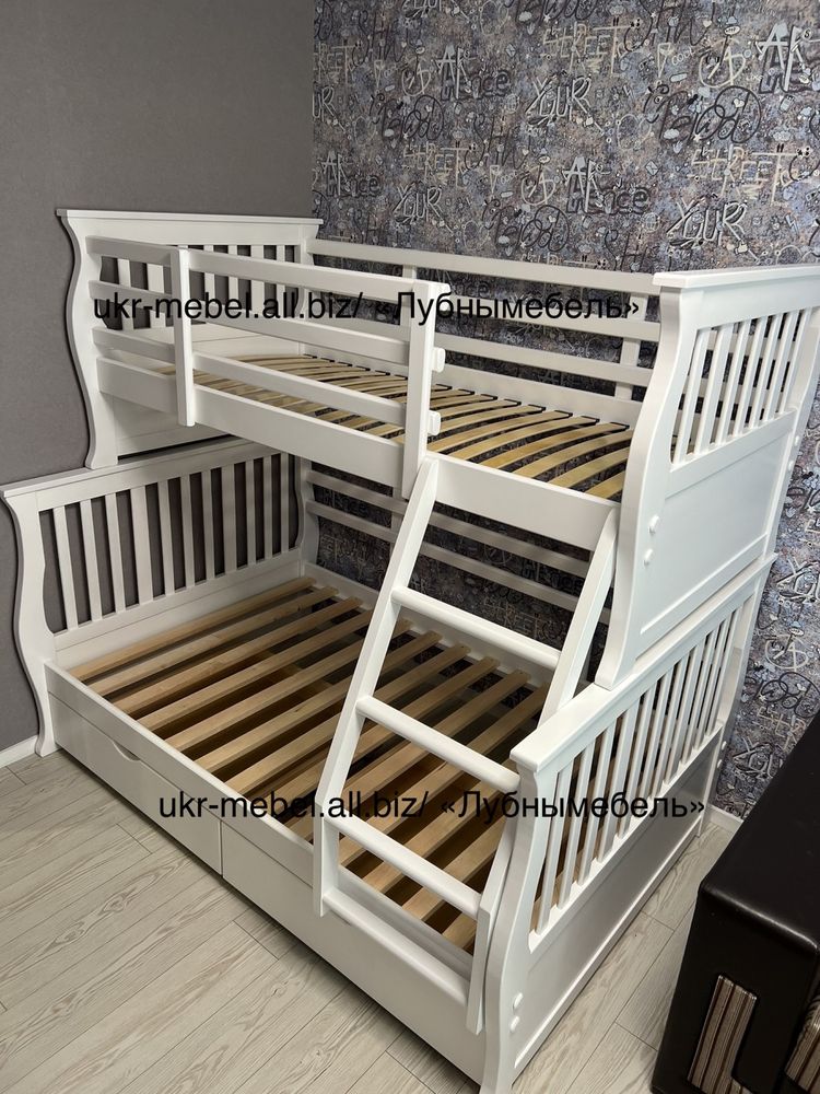 Двоярусне дерев'яне ліжко Джонатан-дім (кровать двухъярусная