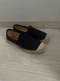 Granatowe Espadryle r.36