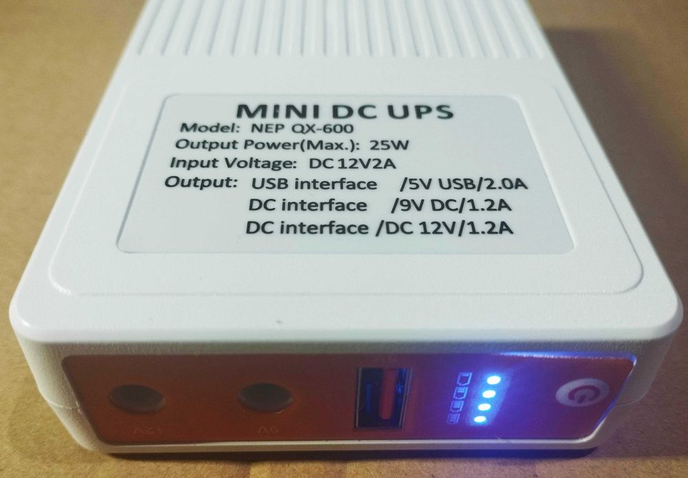 Міні ДБЖ Mini UPS для роутера 25Вт 5/9/12 Вопьт