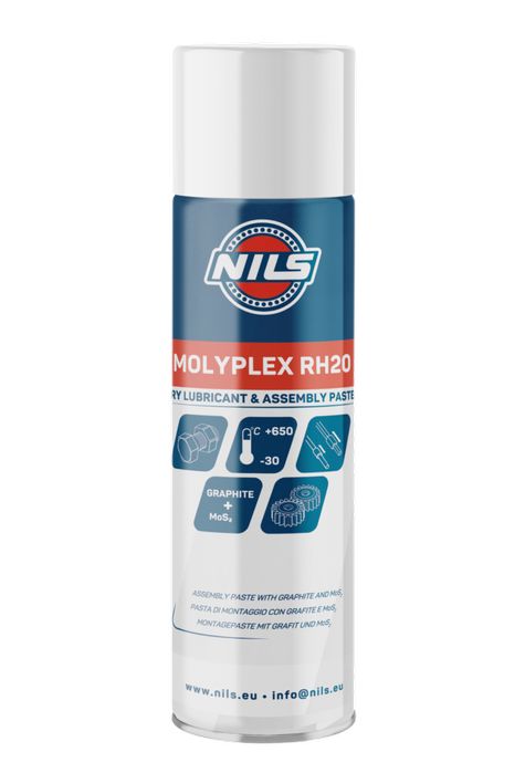 NILS MOLYPLEX RH - 20 SPRAY 500ml - Smar Grafitowy w Sprayu - suchy
