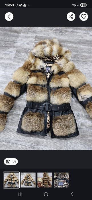 Futro naturalne z lisa jakość Premium