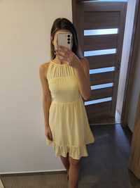 Żółta sukienka Orsay