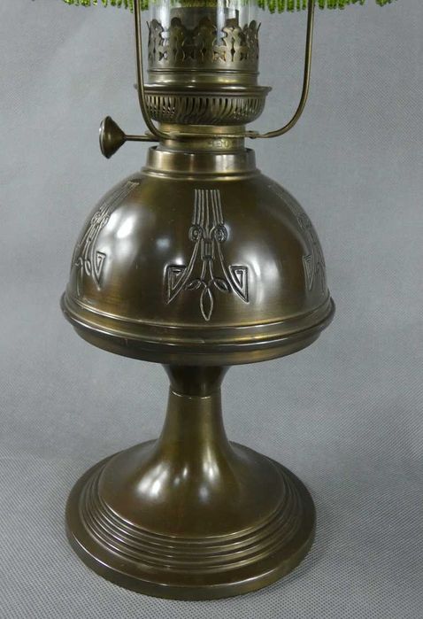 Lampa naftowa PARYŻANKA brenner HS kominek kryształki
