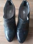Buty damskie czarne skóra