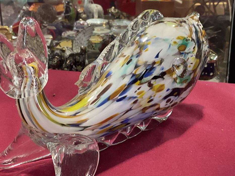 Peixe vidro pintado com 22 cm.      Mais anúncios abaixo