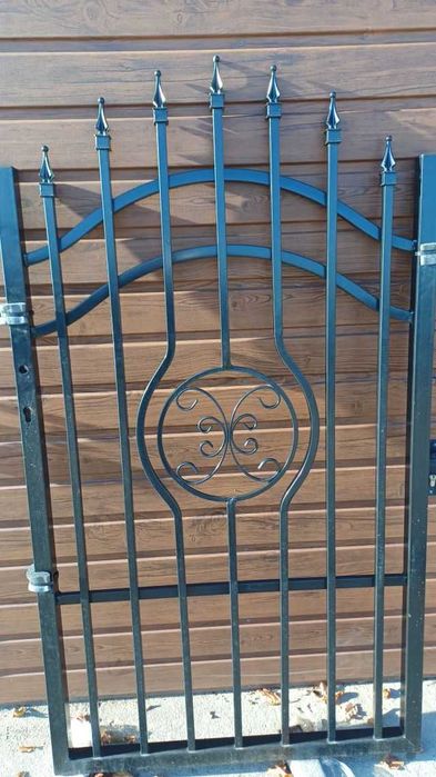 Furtka Malaga szer 96 cm wysokość 160 cm czarny połysk