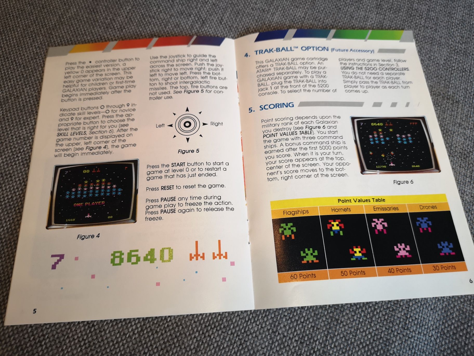 Galaxian ATARI 5200 gra +instrukcja (RETRO 1982) rzadkość na rynku