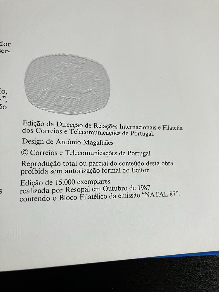 Livro Natal  Edição 1987 Correios e Telecomunicações