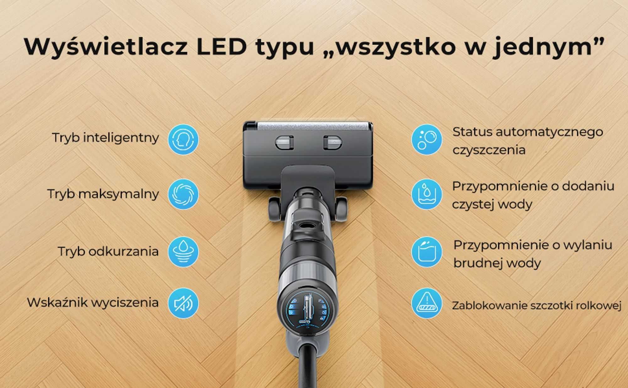 Laresar M3 – Inteligentny Odkurzacz Bezprzewodowy z Mopem (Nowy)