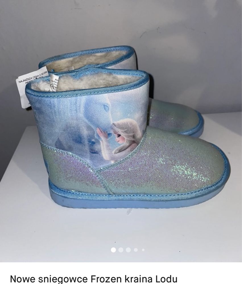 Nowe sniegowce Frozen kraina lodu h&m Elza