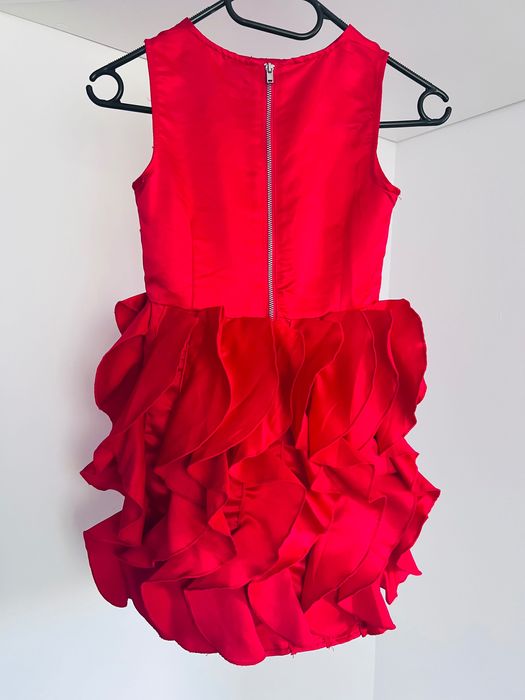 Czerwona sukienka H&M 7-9 lat (128)