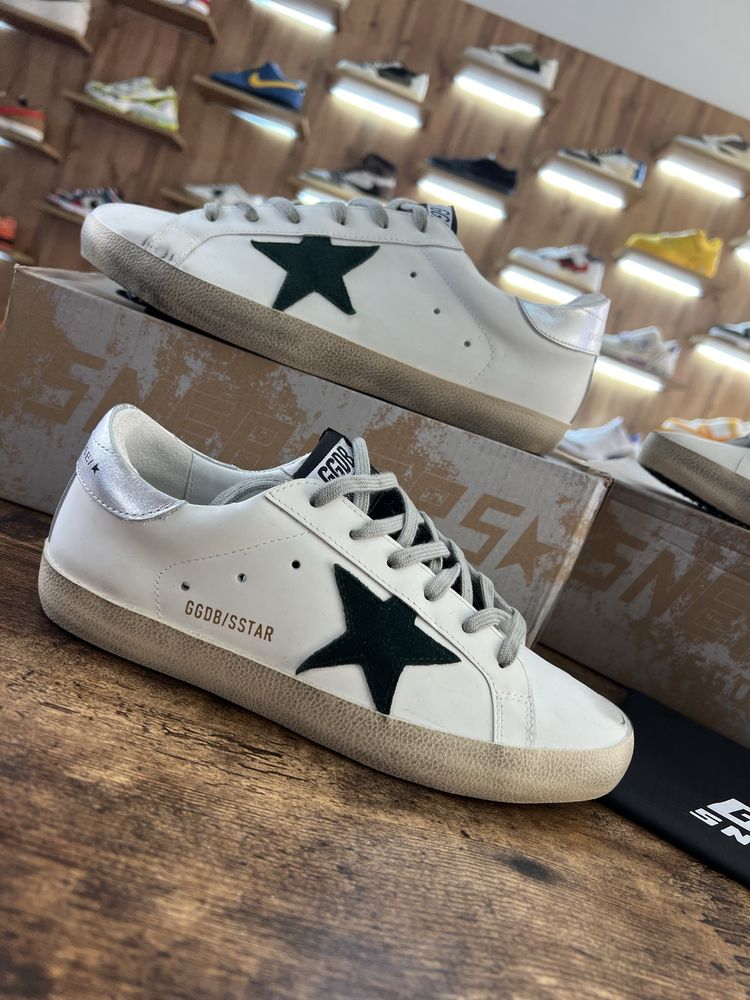 Кросівки Кеди GOLDEN GOOSE Super Star Logo White green