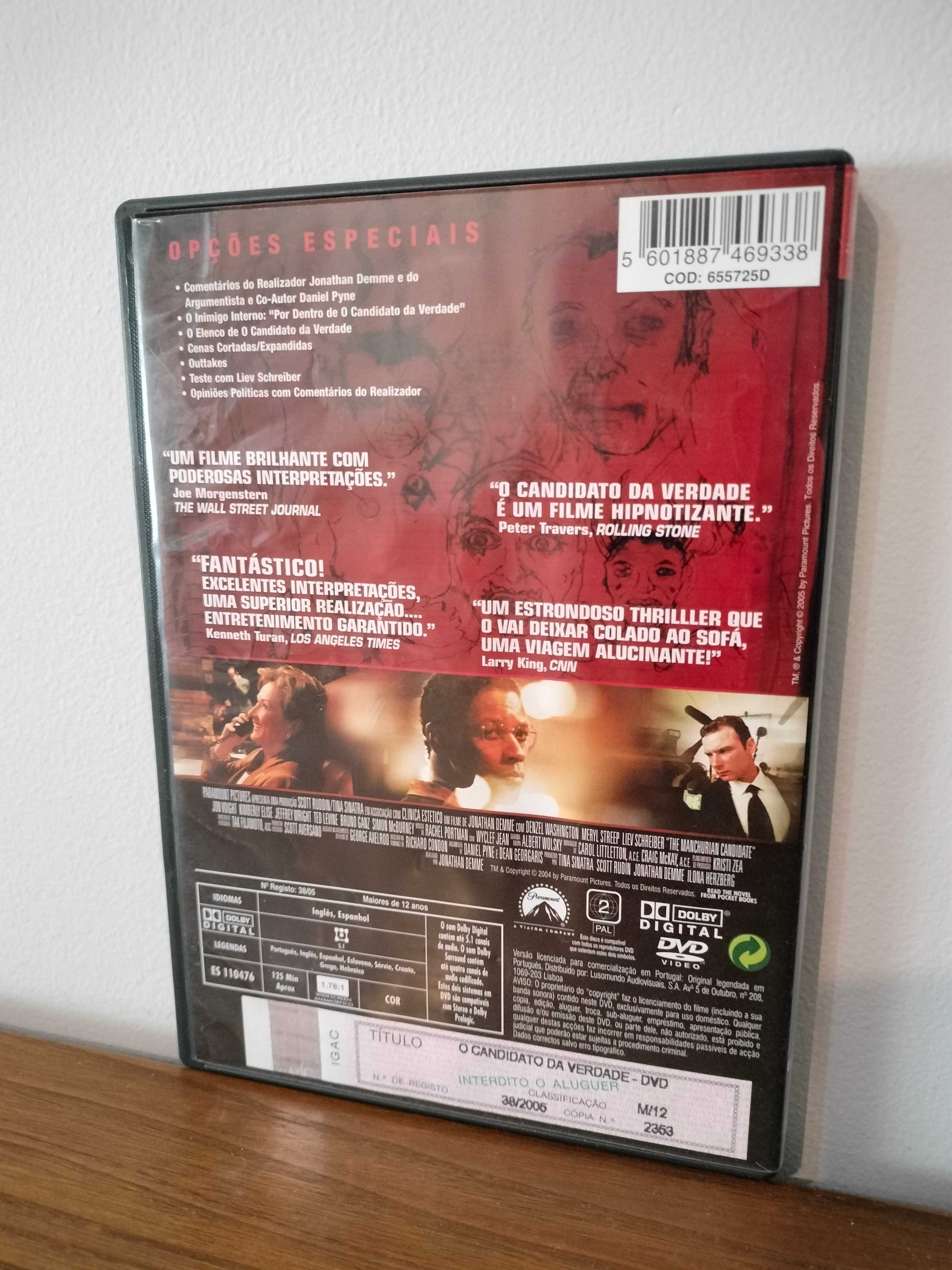 Filme DVD: O Candidato da Verdade - The Manchurian Candidate